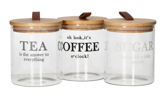 Danny Home Glass Canister Set 3pcs
