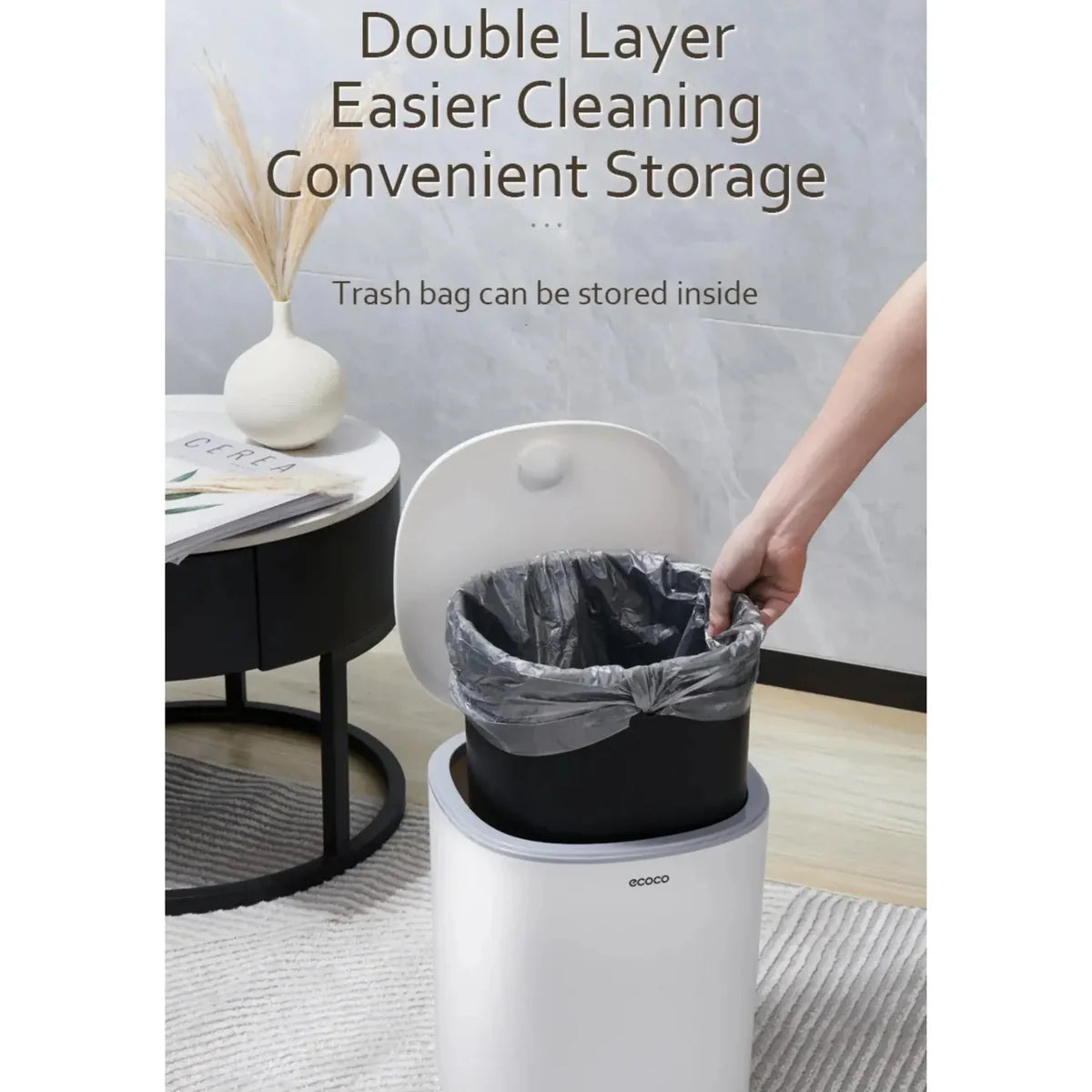 Ecoco Pedal Trash Can