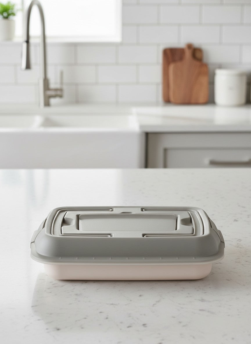 LEO Covered cake pan with slicer 38.50x29cm