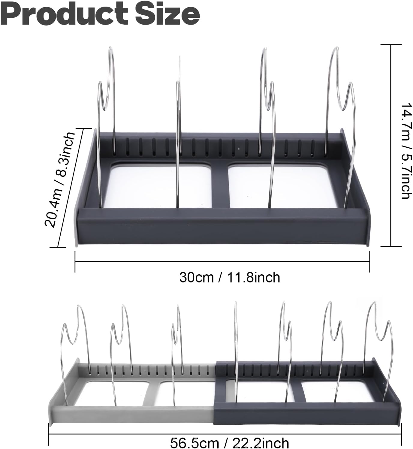 Expandable Pans/Lids Organizer