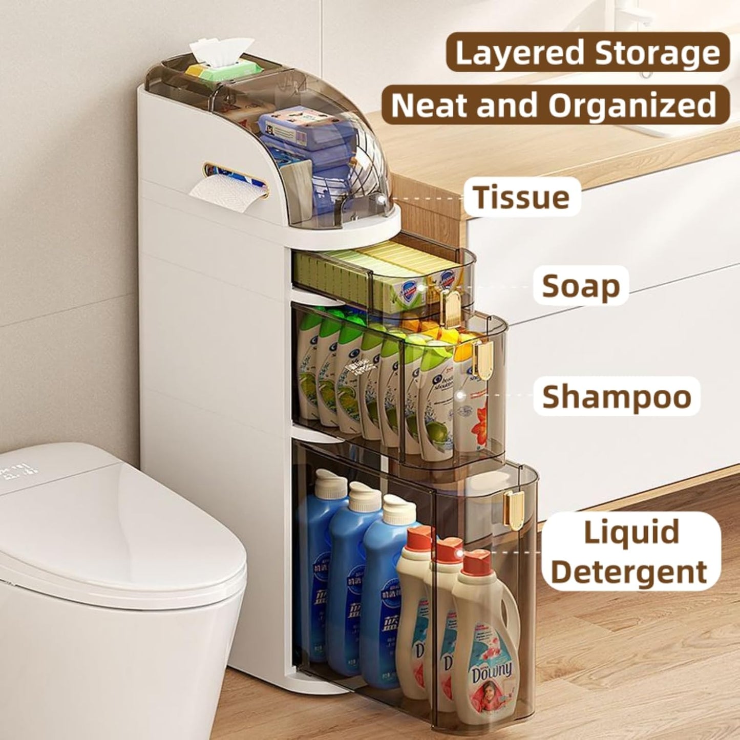 Space Saving Bathroom Storage Organizer