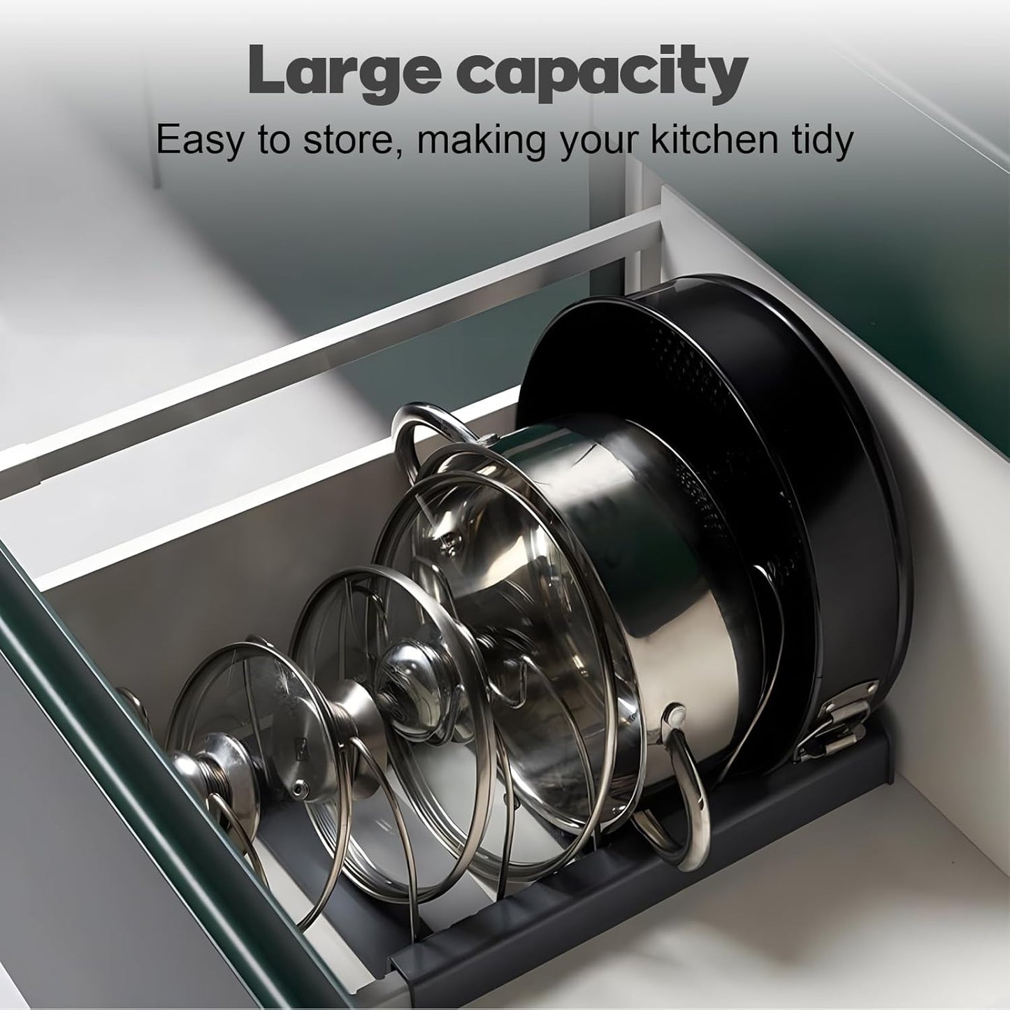 Expandable Pans/Lids Organizer