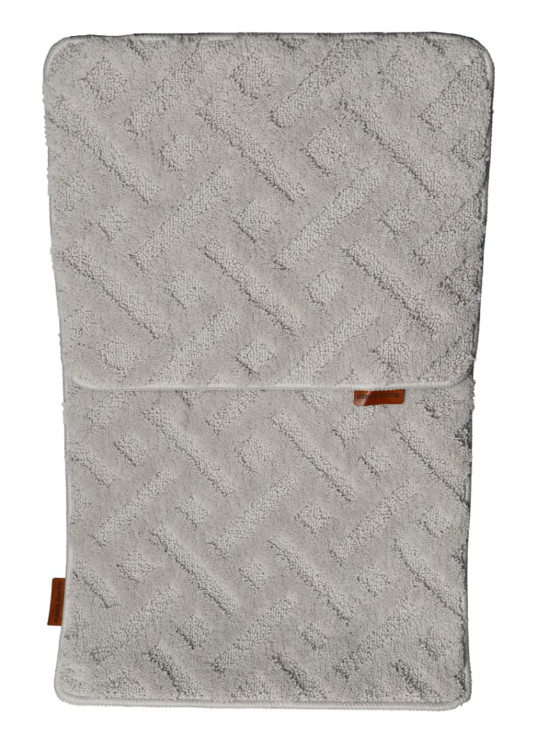Danny Home Grey Bathroom Mat 2Pcs Set