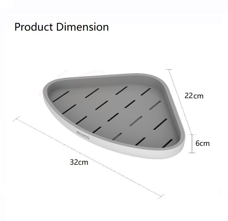 Ecoco Bathroom Corner Shower Shelf