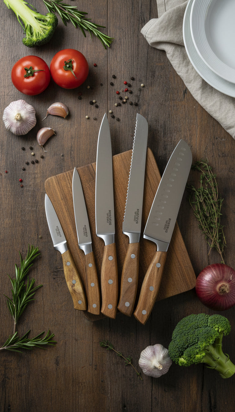 Top Choice 5-Piece Stainless Steel Knife Set