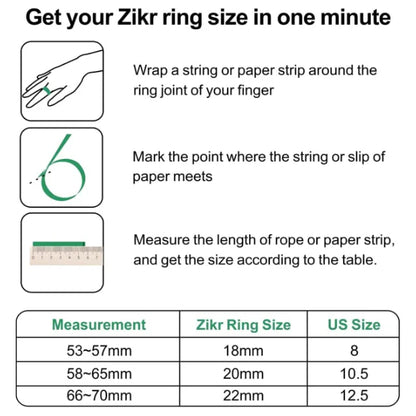 iQibla Zikr Lite Smart Ring 18mm