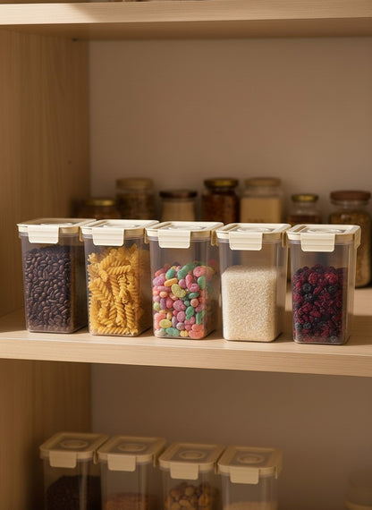 Airtight Plastic Food Container with Lock Lid