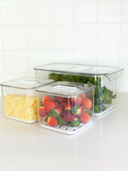 Danny Home Fruit & Veggie Storage Containers 3pcs