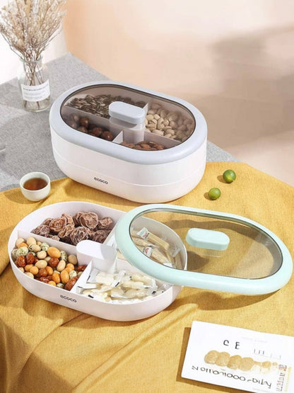 Ecoco Double-Layer Snacks Storage Box