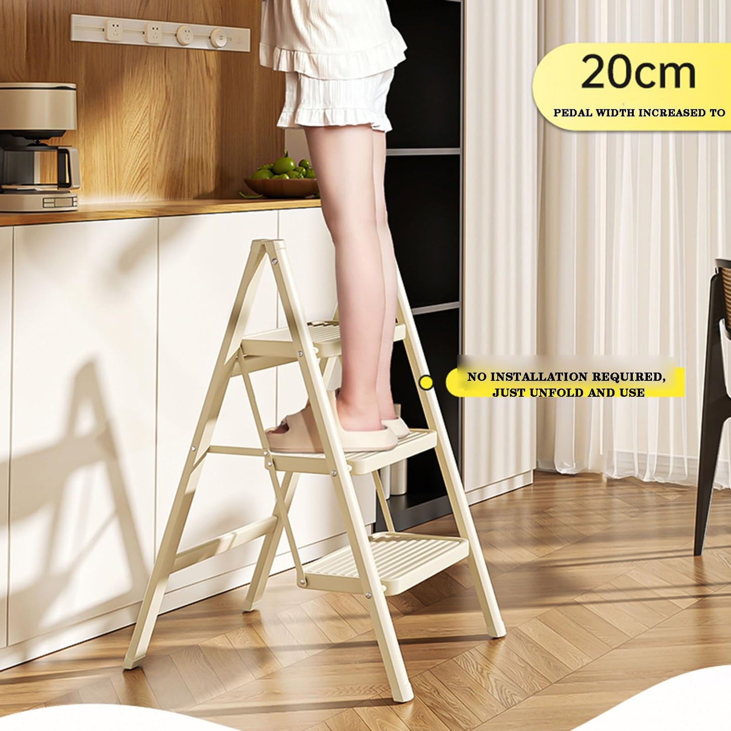 3/4/5 Steps Metal Folding Ladder