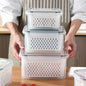 Rectangular Plastic Food Storage Containers with Drainers