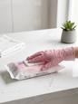 Pink Disposable Multi-Purpose Gloves – 30 Pieces (Large)