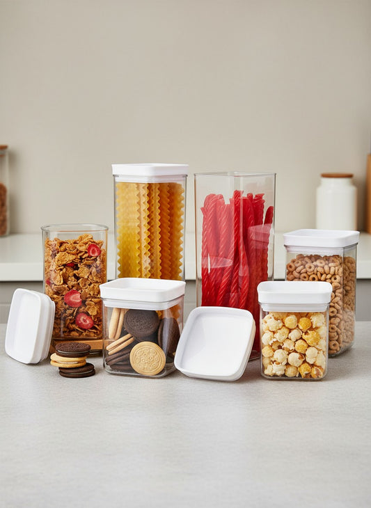 Danny Home Square Food Storage Jar Set 6pcs