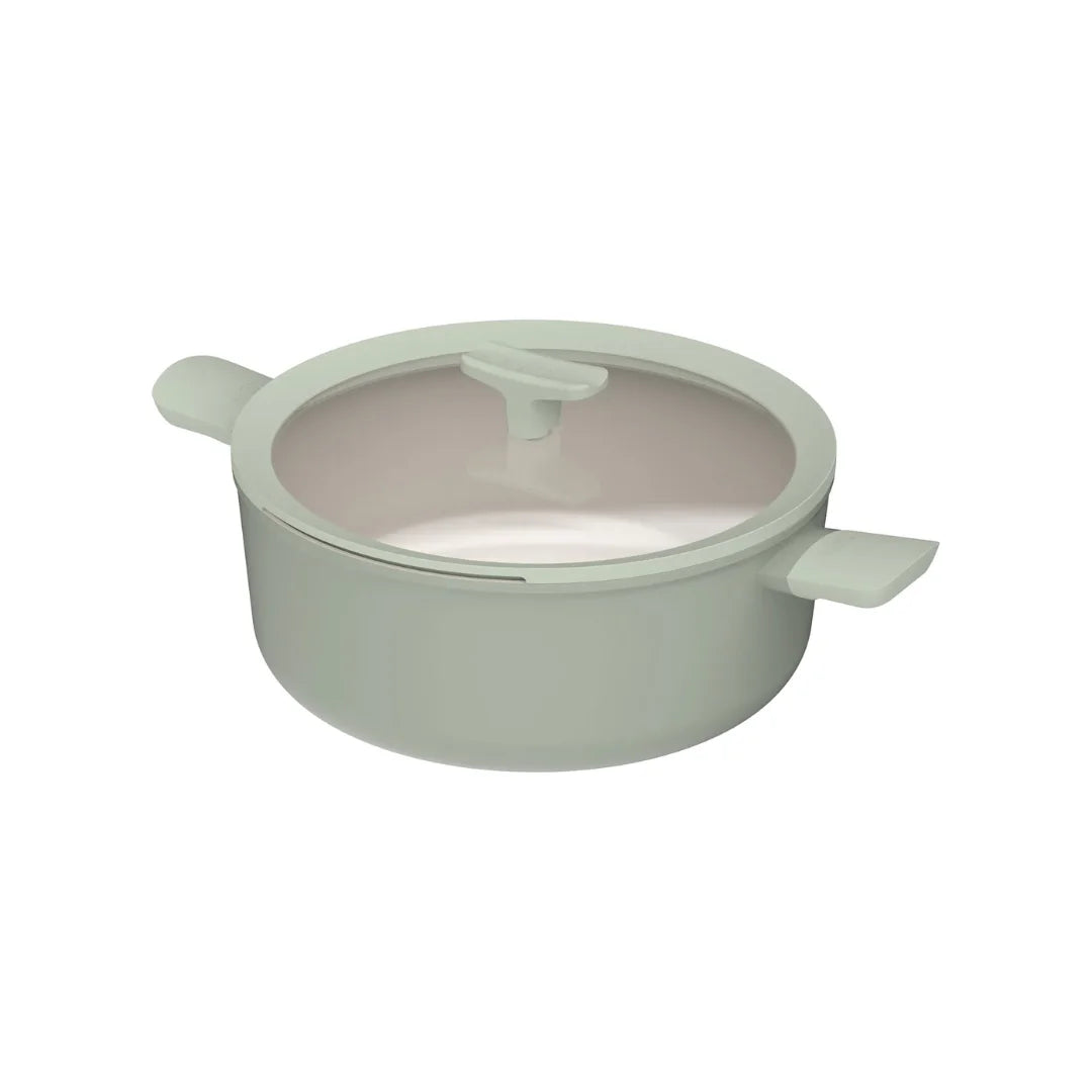 LEO Covered stockpot non-stick Balance Sage 28cm