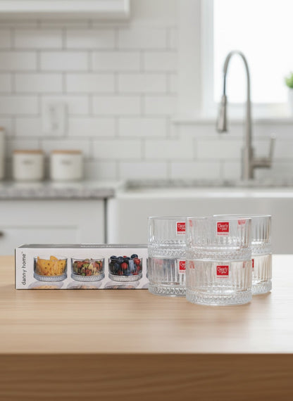Danny Home 6Pcs Dessert Glass Cup Set