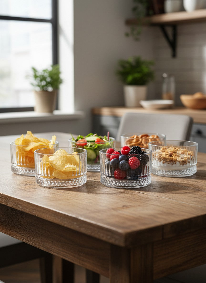 Danny Home 6Pcs Dessert Glass Cup Set
