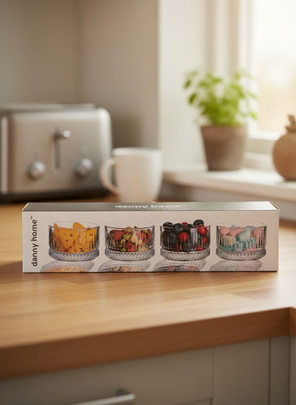 Danny Home 6Pcs Dessert Glass Cup Set