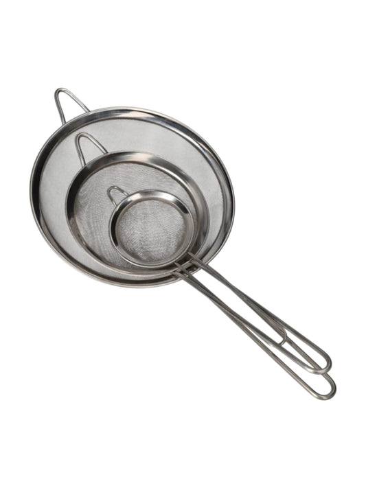Danny Home Three Piece Stainless Steel Sift Set