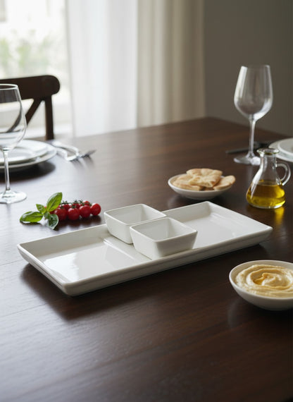 Danny Home Serving Platter & Dipping Bowls 3pcs