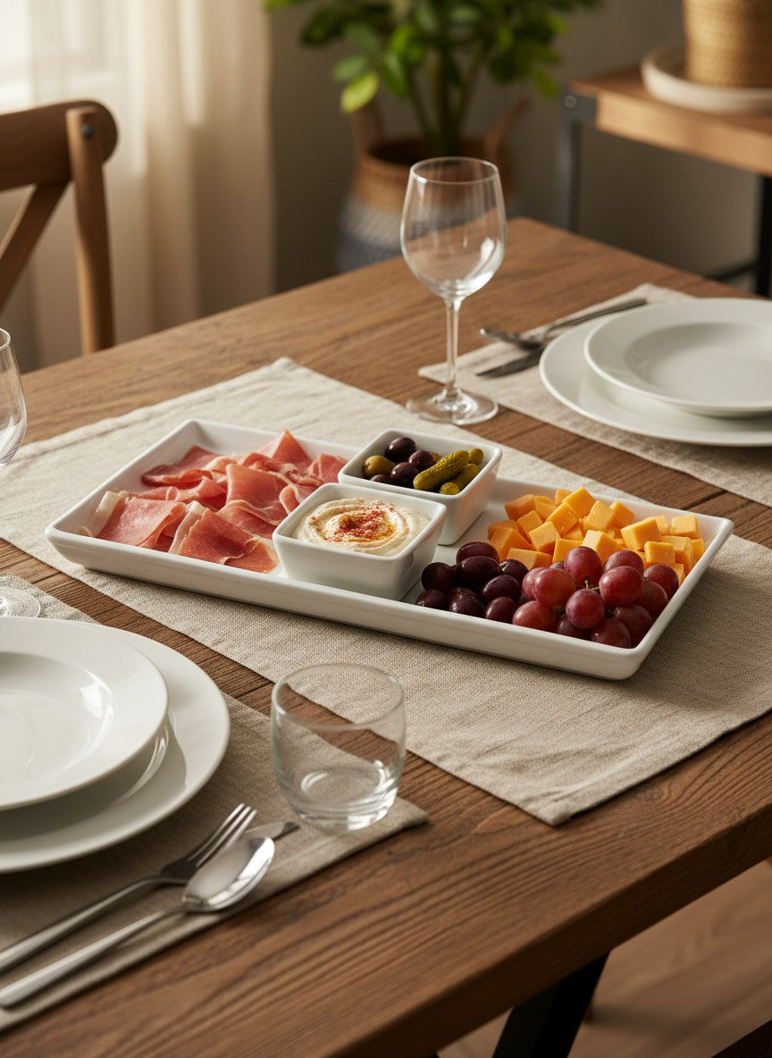 Danny Home Serving Platter & Dipping Bowls 3pcs