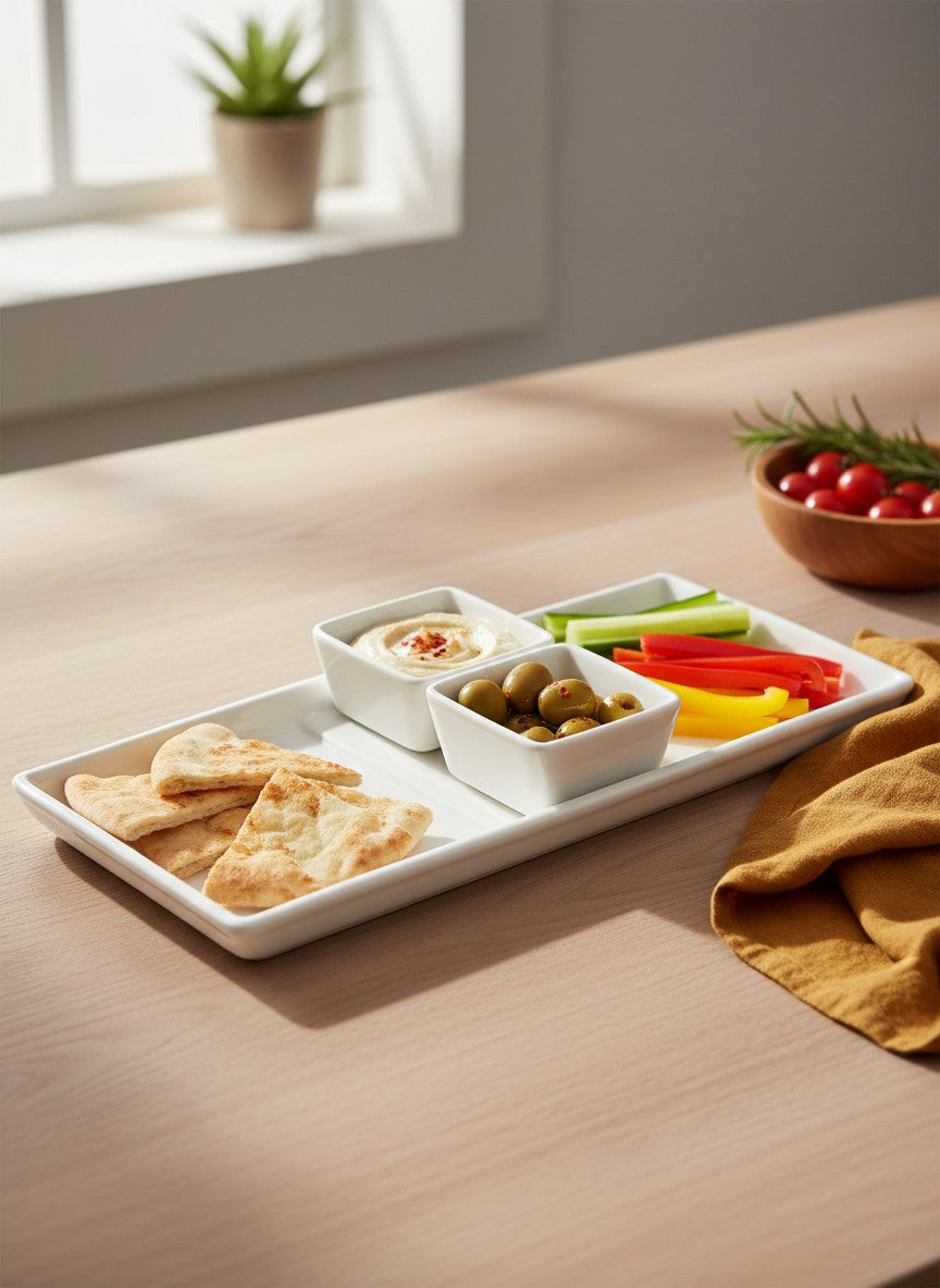 Danny Home Serving Platter & Dipping Bowls 3pcs