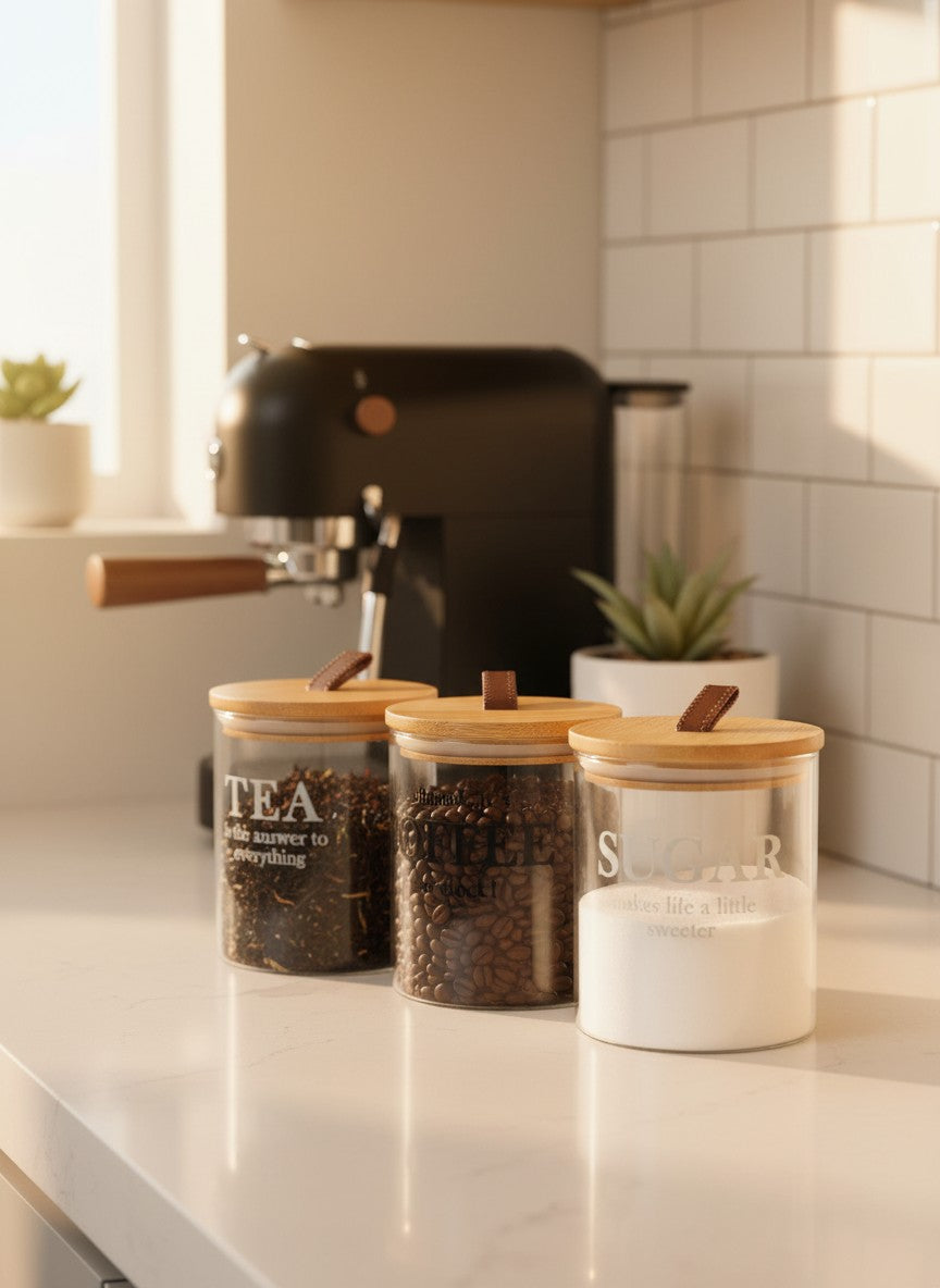 Danny Home Glass Canister Set 3pcs 750ml