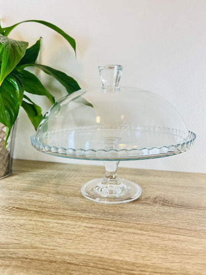 Pasabahce Patisserie Serving Platter with Dome – 32 cm