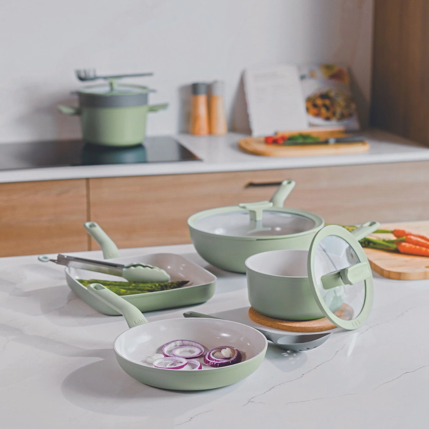 LEO Frying pan non-stick Balance Sage 24cm