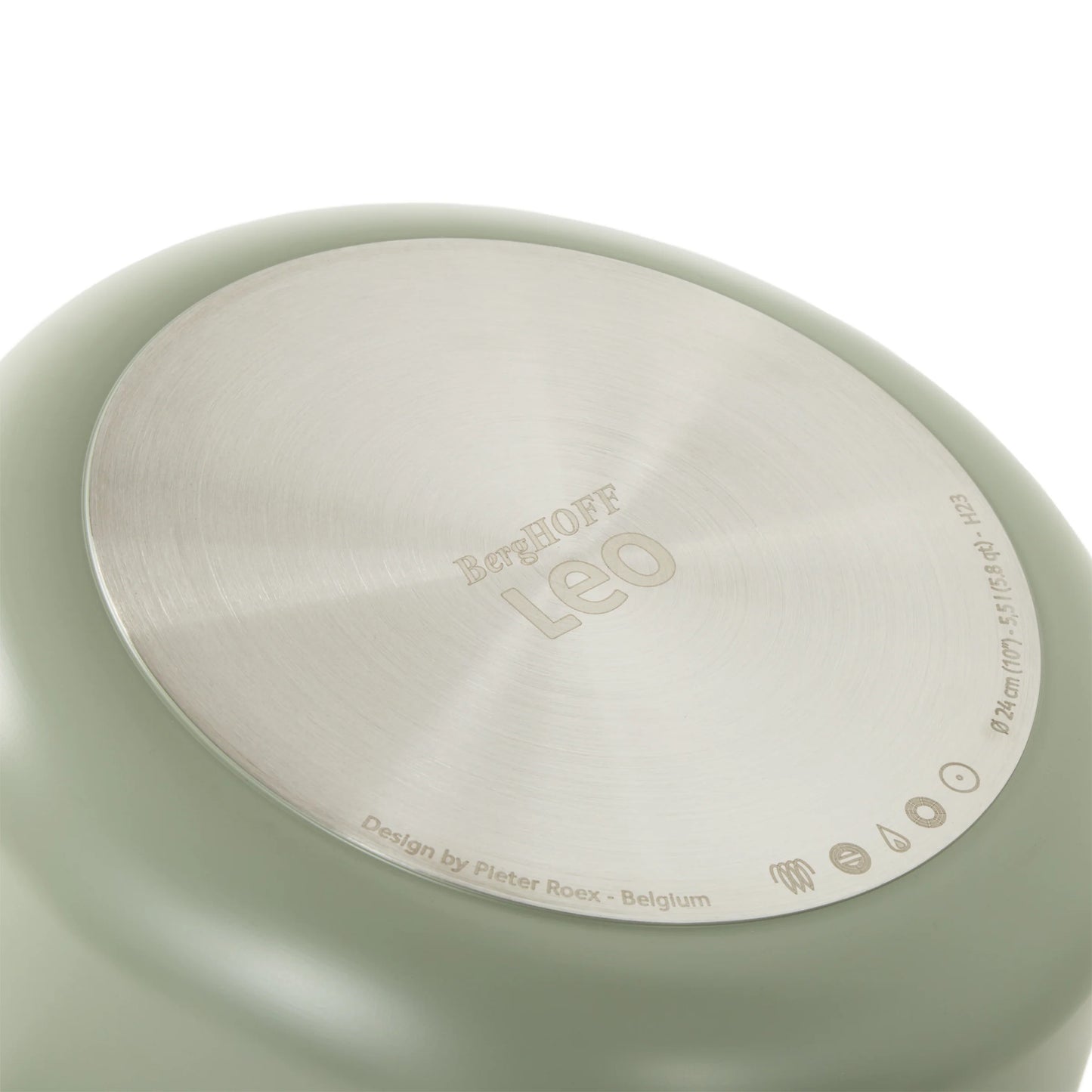 LEO Covered stockpot non-stick Balance Sage 28cm