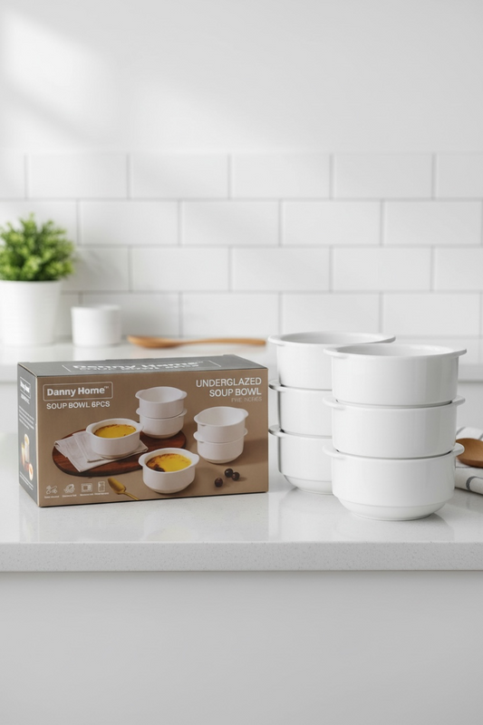 Danny Home White Porcelain Serving Bowls