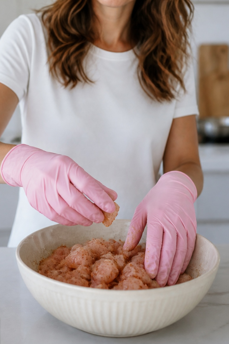 Pink Disposable Multi-Purpose Gloves – 30 Pieces (Medium)