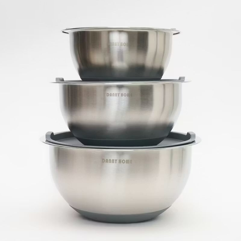 Danny Home Stainless Steel Mixing Bowls Set 3PCS