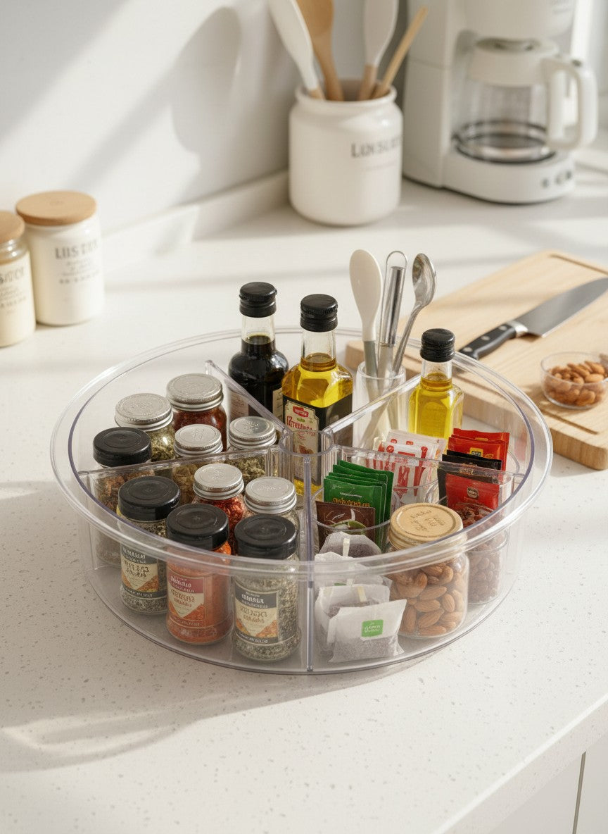 Danny Home 5-Section Lazy Susan Organizer