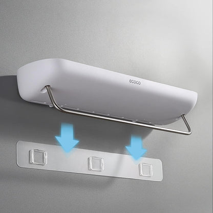 Ecoco Bathroom Shelf With Towel Holder