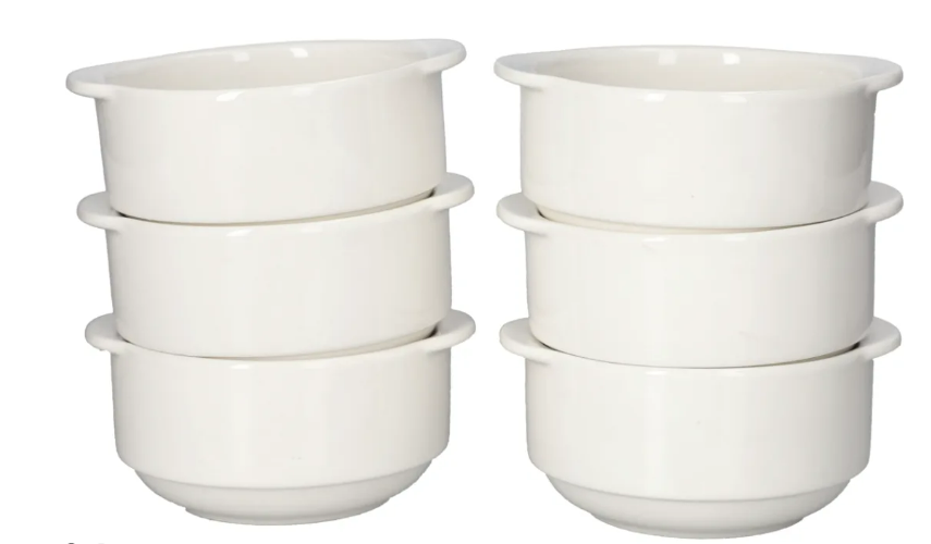 Danny Home Ceramic Soup Bowl Set 6pcs
