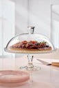 Pasabahce Patisserie Serving Platter with Dome – 32 cm