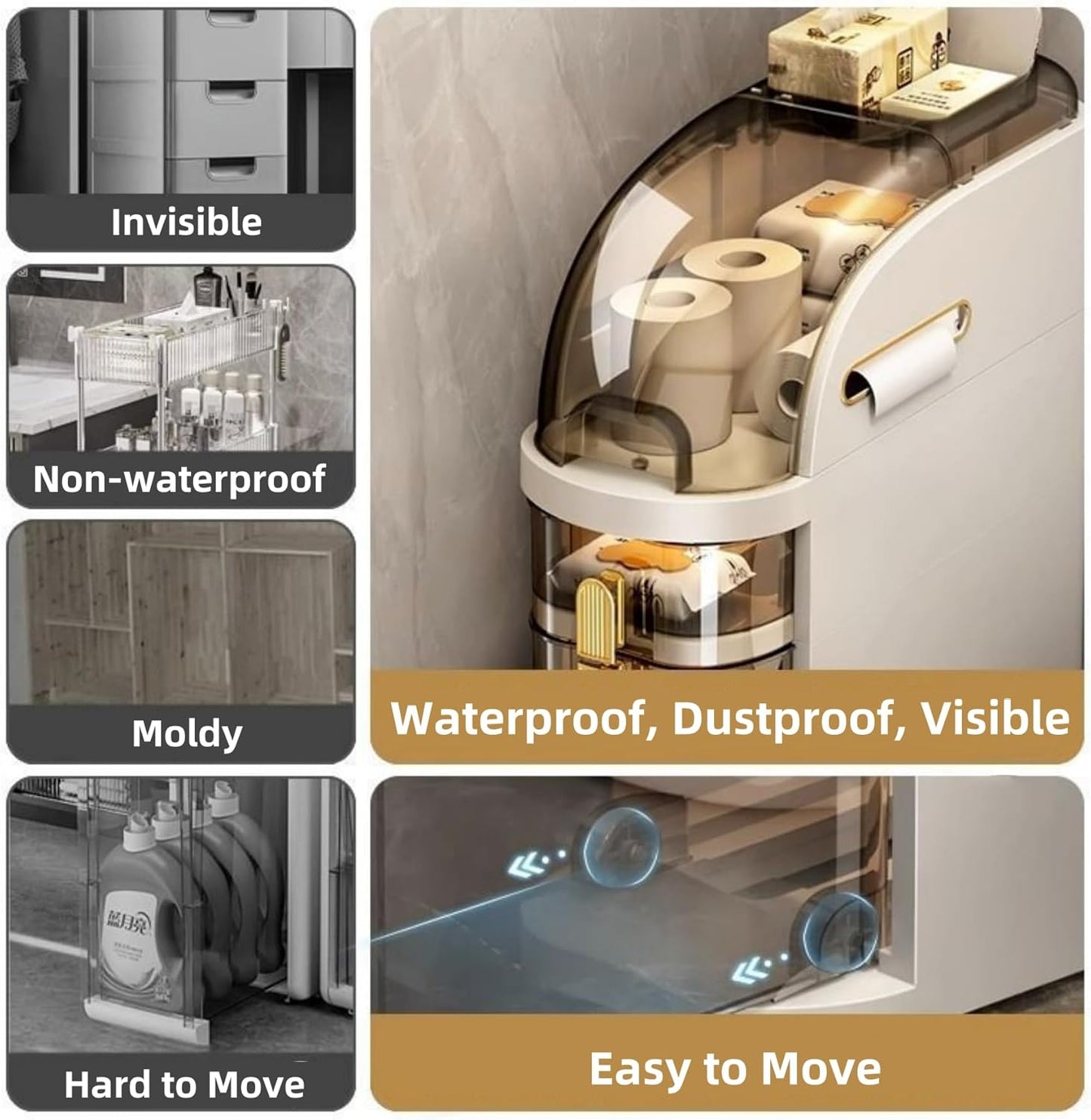 Space Saving Bathroom Storage Organizer