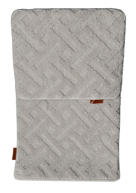 Danny Home Grey Bathroom Mat 2Pcs Set