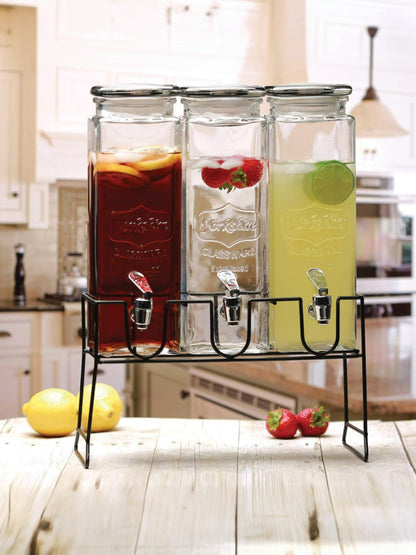 Danny Home Beverage Dispenser with Tap 4pcs 2300ml