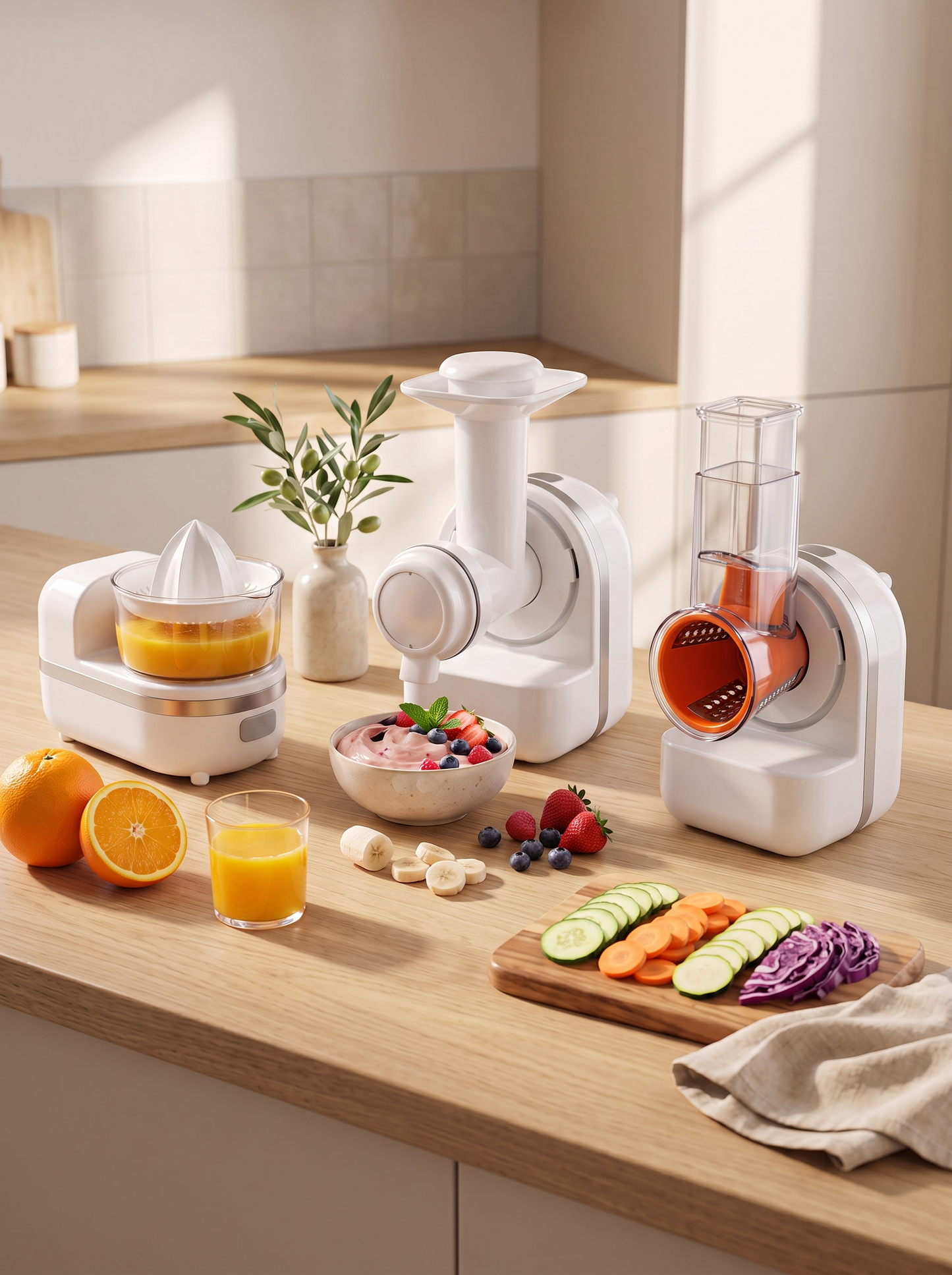 DSP 3*1 Food Processor – Cutter, Juicer & Ice Cream Maker