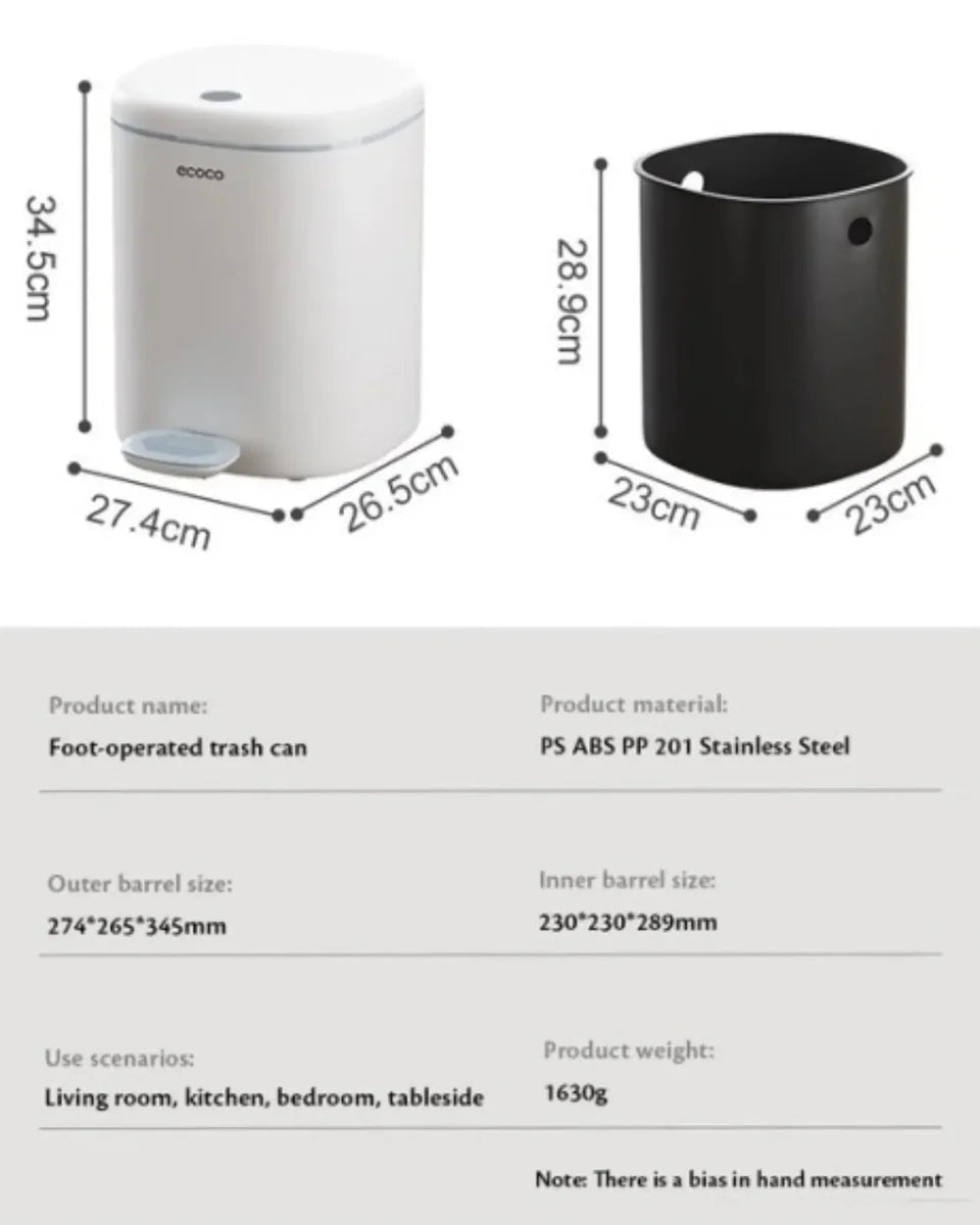 Ecoco Pedal Trash Can