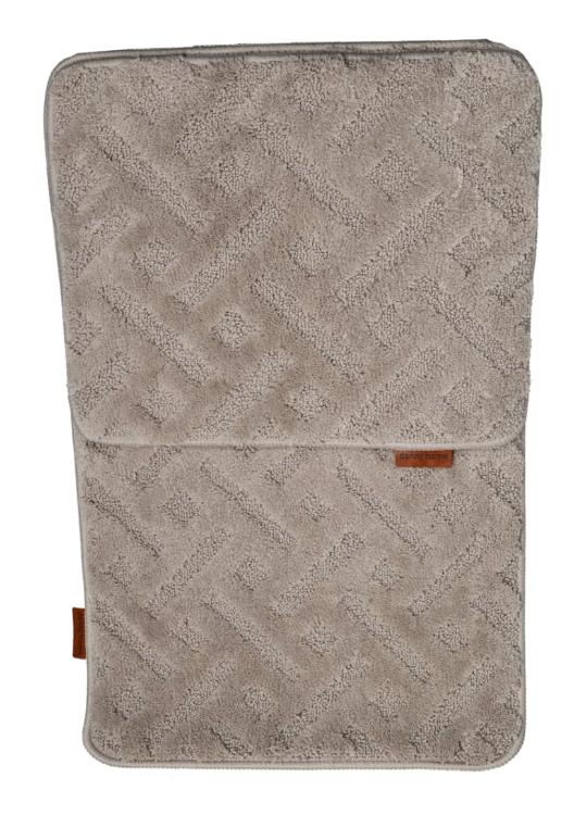 Danny Home Brown Bathroom Mat 2Pcs Set