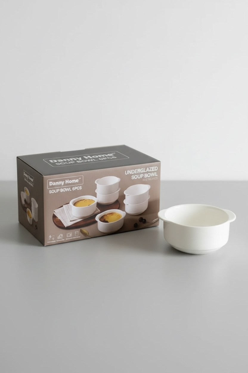 Danny Home White Porcelain Serving Bowls
