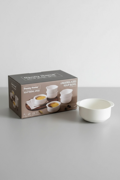 Danny Home White Porcelain Serving Bowls
