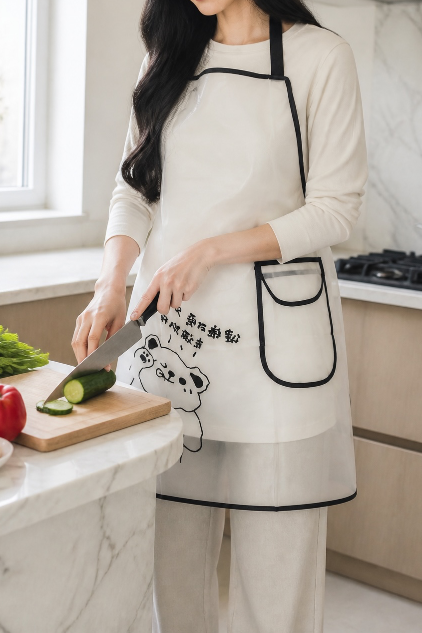 Waterproof Kitchen Apron with Pocket