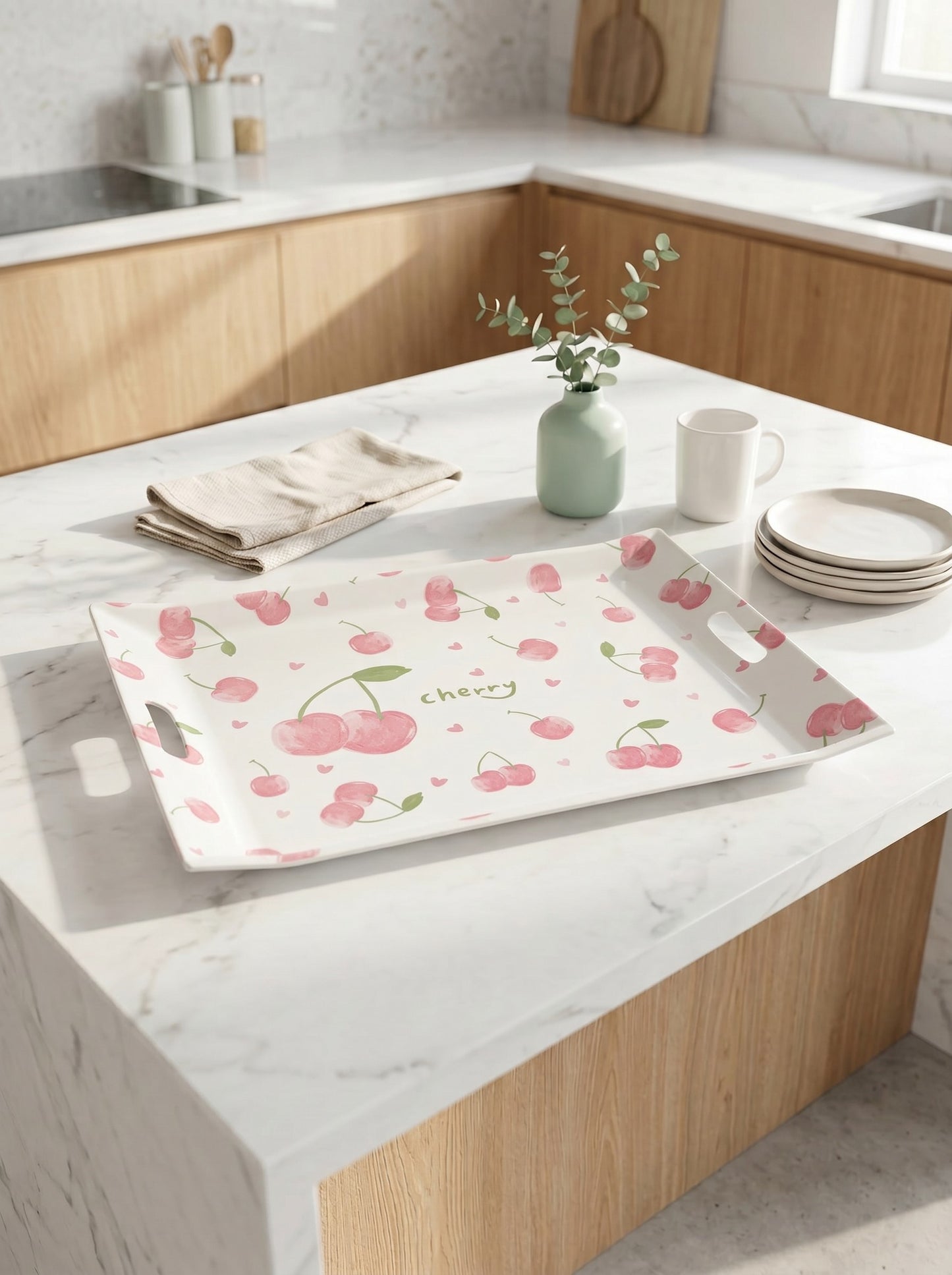 Large Melamine Serving Tray – 62×48 cm