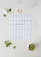 Spice Jar Labels Set – 48 Names (3×5 cm) – 2 Sheets