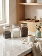 Danny Home Glass Storage Jar Set with Tin Lids