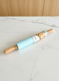 Danny Home Coated Rolling Pin with Wooden Handles