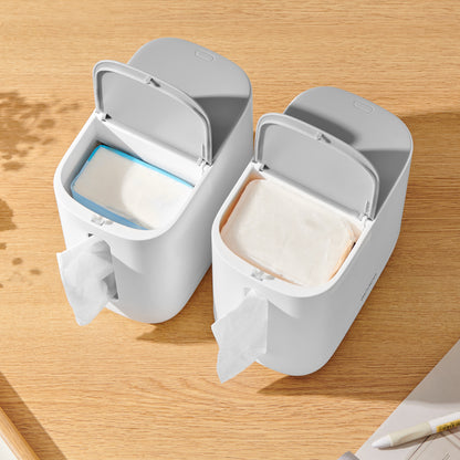 Ecoco Mini Trash Bin with Tissue Dispenser